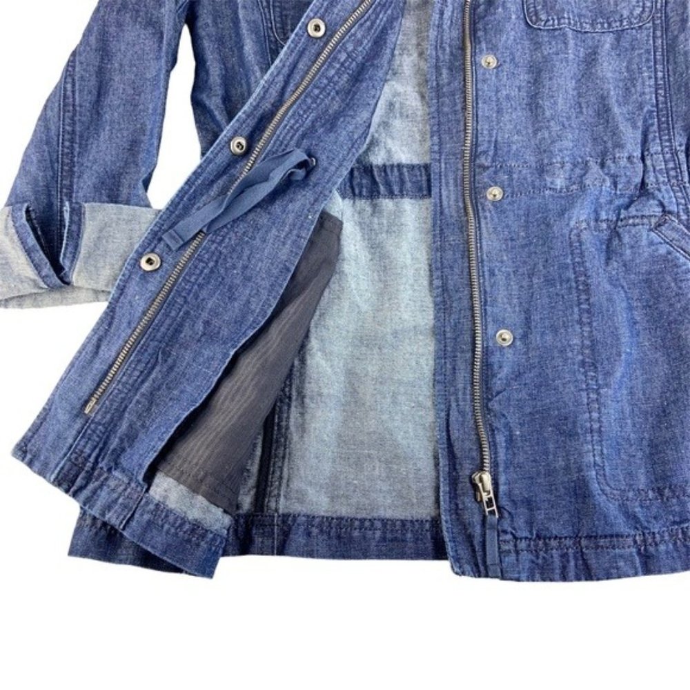 Talbots Jean Jacket Zip And Snap Front - image 4